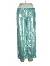 Habitual 100% Polyester Metallic Teal Casual Pants Size 16 - photo 1