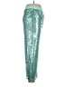 Habitual 100% Polyester Metallic Teal Casual Pants Size 16 - photo 4