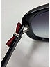 Chanel Gray Black CC Bow Sunglasses One size - photo 6