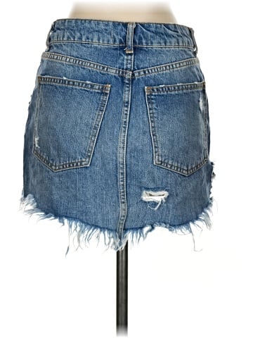Free People Denim Skirt (view 2)
