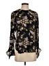 A.L.C. 100% Silk Black Long Sleeve Silk Top Size 0 - photo 1