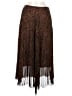 Garnet Hill 100% Polyester Animal Print Brown Casual Skirt Size 6 - photo 1