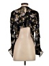 A.L.C. 100% Silk Black Long Sleeve Silk Top Size 0 - photo 2