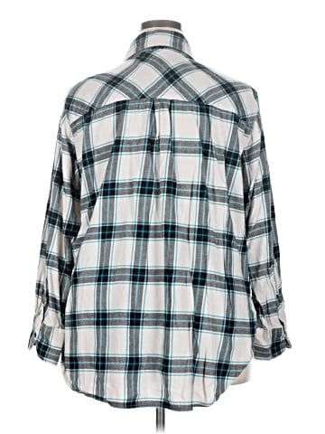 Lane Bryant 3/4 Sleeve Button-Down Shirt (view 2)
