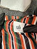 CAbi 100% Polyester Stripes Brown Long Sleeve Blouse Size L - photo 7