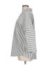 Chico's Stripes Silver 3/4 Sleeve Button-Down Shirt Size Lg (2) - photo 5