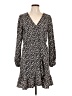 ABound Animal Print Black Casual Dress Size L - photo 1
