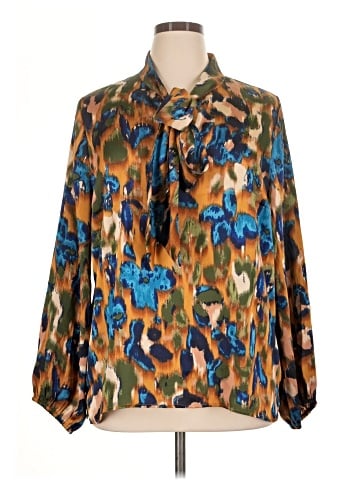 Tahari by ASL Long Sleeve Blouse (view 1)