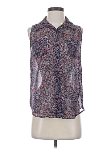 AB Studio Sleeveless Button-Down Shirt (view 1)