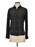 Suistudio 100% Silk Tweed Gray Long Sleeve Silk Top Size EU 36 / US 6 - photo 1