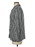 J.Jill 100% Viscose Checkered-gingham Black Long Sleeve Button-Down Shirt Size Med Petite - photo 5
