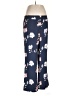 Ann Taylor LOFT 100% Polyester Floral Blue Casual Pants Size 12 - photo 1