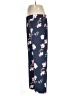 Ann Taylor LOFT 100% Polyester Floral Blue Casual Pants Size 12 - photo 5