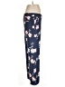 Ann Taylor LOFT 100% Polyester Floral Blue Casual Pants Size 12 - photo 4