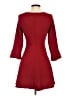Assorted Brands Solid Red Burgundy Casual Dress Size EU 36 / US 6 - photo 2