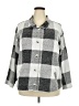 Cj Banks Checkered-gingham Gray Cardigan Size 3X - photo 1