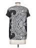 ALLSAINTS Spitalfields 100% Polyester Paisley Gray Short Sleeve Blouse Size 4 - photo 2