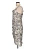 BCBGeneration 100% Polyester Floral Gray Cocktail Dress Size 12 - photo 5