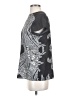 ALLSAINTS Spitalfields 100% Polyester Paisley Gray Short Sleeve Blouse Size 4 - photo 5