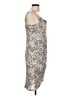 BCBGeneration 100% Polyester Floral Gray Cocktail Dress Size 12 - photo 4