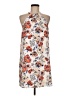 Naked Zebra 100% Polyester Print Tan Casual Dress Size M - photo 1