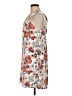 Naked Zebra 100% Polyester Print Tan Casual Dress Size M - photo 5