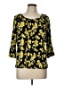 MICHAEL Michael Kors Yellow 3/4 Sleeve Blouse Size L - photo 1