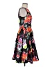 Grace Karin Floral Black Cocktail Dress Size M - photo 4