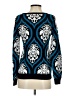 Yuka 100% Cotton Paisley Blue Pullover Sweater Size Sm (T1) - photo 2