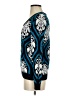 Yuka 100% Cotton Paisley Blue Pullover Sweater Size Sm (T1) - photo 5