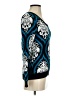 Yuka 100% Cotton Paisley Blue Pullover Sweater Size Sm (T1) - photo 4
