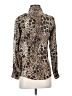 LINE Animal Print Brown Long Sleeve Blouse Size XS - photo 2