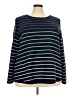 Croft & Barrow 100% Acrylic Stripes Blue Pullover Sweater Size 3X - photo 1