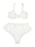 Shein Solid White Two Piece Swimsuit Size S - photo 1