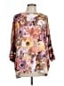 Punt Roma Brown 3/4 Sleeve Blouse Size L - photo 1
