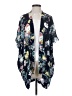 Ann Taylor LOFT 100% Rayon Floral Blue Kimono Size XS - photo 1