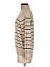 Universal Standard Stripes Tan Turtleneck Sweater Size 6 - 8 - photo 5