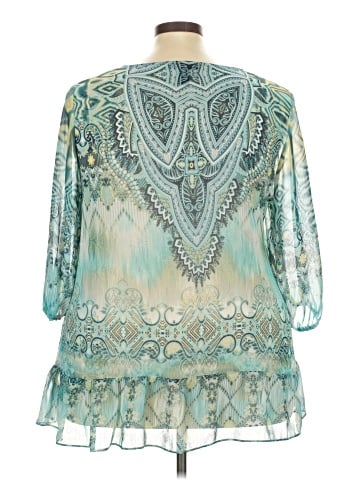Style&Co 3/4 Sleeve Blouse (view 2)