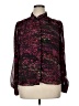 CeCe 100% Polyester Floral Burgundy Long Sleeve Blouse Size XL - photo 1