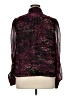 CeCe 100% Polyester Floral Burgundy Long Sleeve Blouse Size XL - photo 2