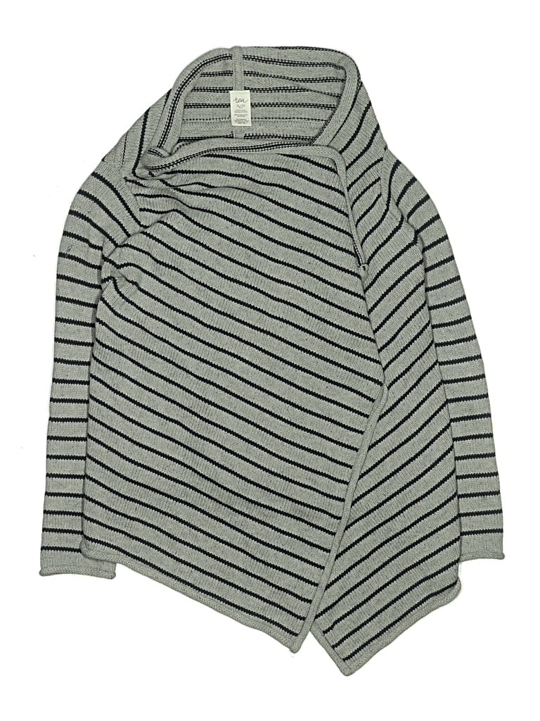 Pre-owned Tea Kids' Cardigan Sweater In Gray