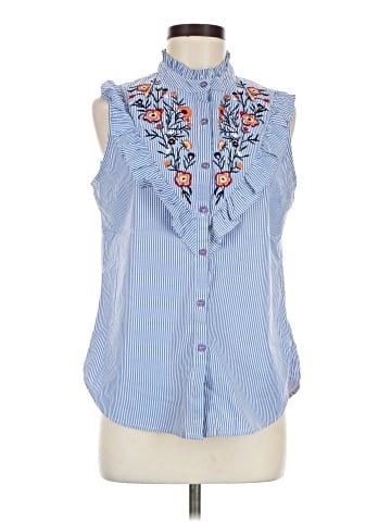 Antilia Femme Sleeveless Button-Down Shirt (view 1)