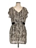 Forever 21 Graphic Silver Cocktail Dress Size L - photo 1
