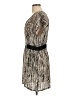 Forever 21 Graphic Silver Cocktail Dress Size L - photo 5