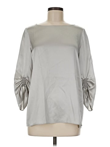 Lafayette 148 New York 3/4 Sleeve Silk Top (view 1)