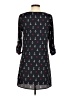 Pink Owl 100% Polyester Print Black Casual Dress Size S - photo 2