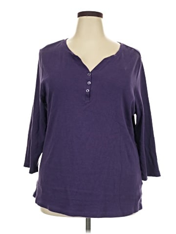 Karen Scott 3/4 Sleeve T-Shirt (view 1)