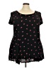 Torrid Graphic Black Short Sleeve Top Size 3X Plus (3) - photo 1
