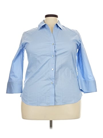 Foxcroft 3/4 Sleeve Button-Down Shirt (view 1)