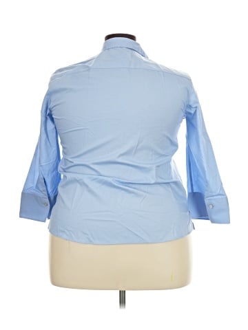 Foxcroft 3/4 Sleeve Button-Down Shirt (view 2)